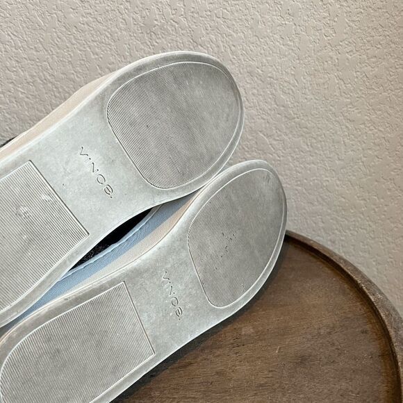 VINCE Gray Tweed Warren Round Toe Slip-On Platform Sneakers Women's Size 7.5 - Picture 9 of 9